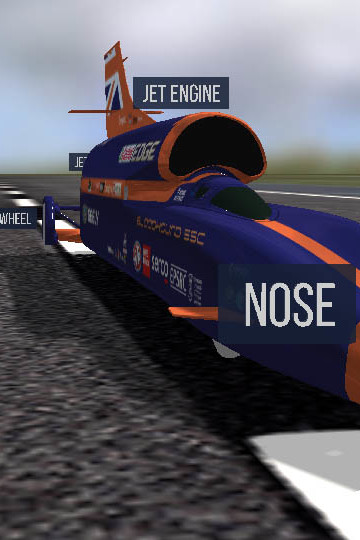 Zubr Bloodhound SSC 3D Oracle realtime Data visualisation