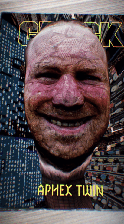 Crack magazine cover Augmented reality for Aphex Twin AR Experience app