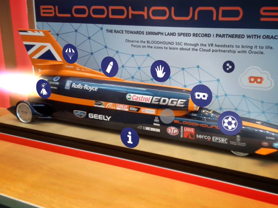 Zubr augmented reality object tracking on Bloodhound SSC