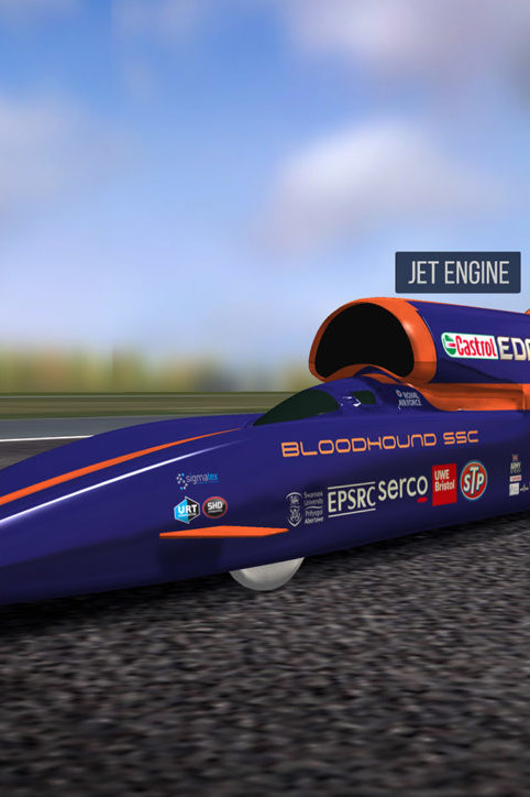 Bloodhound SSC 3D model live data experience