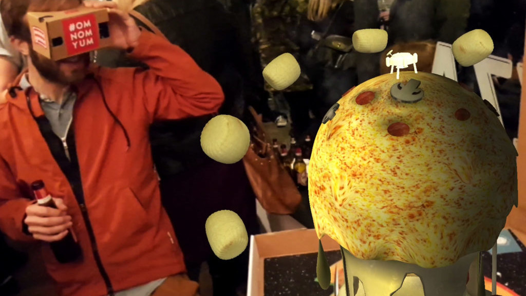Zubr augmented reality pizza