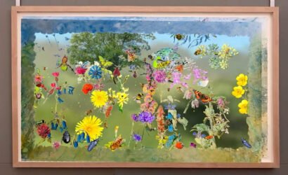 Alex Hirtzel Augmented (AR) reality painting of flowers, insects and trees