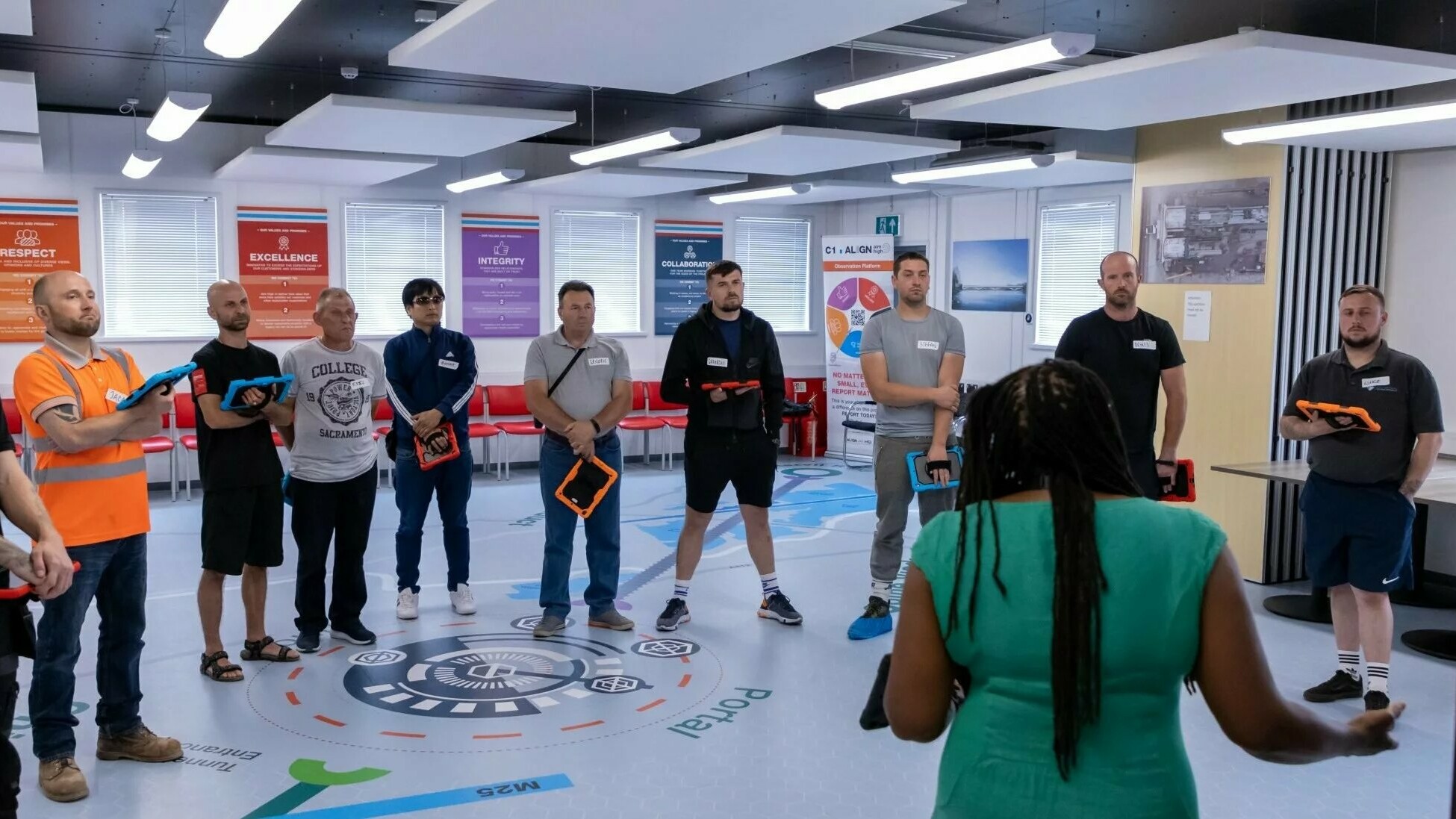 HS2 induction course for workers, Zubr's augmented reality induction training for HS2, HS2 induction, augmented reality induction training, safety training app