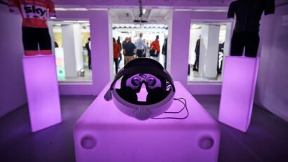 Image of VR headset in an exhibition