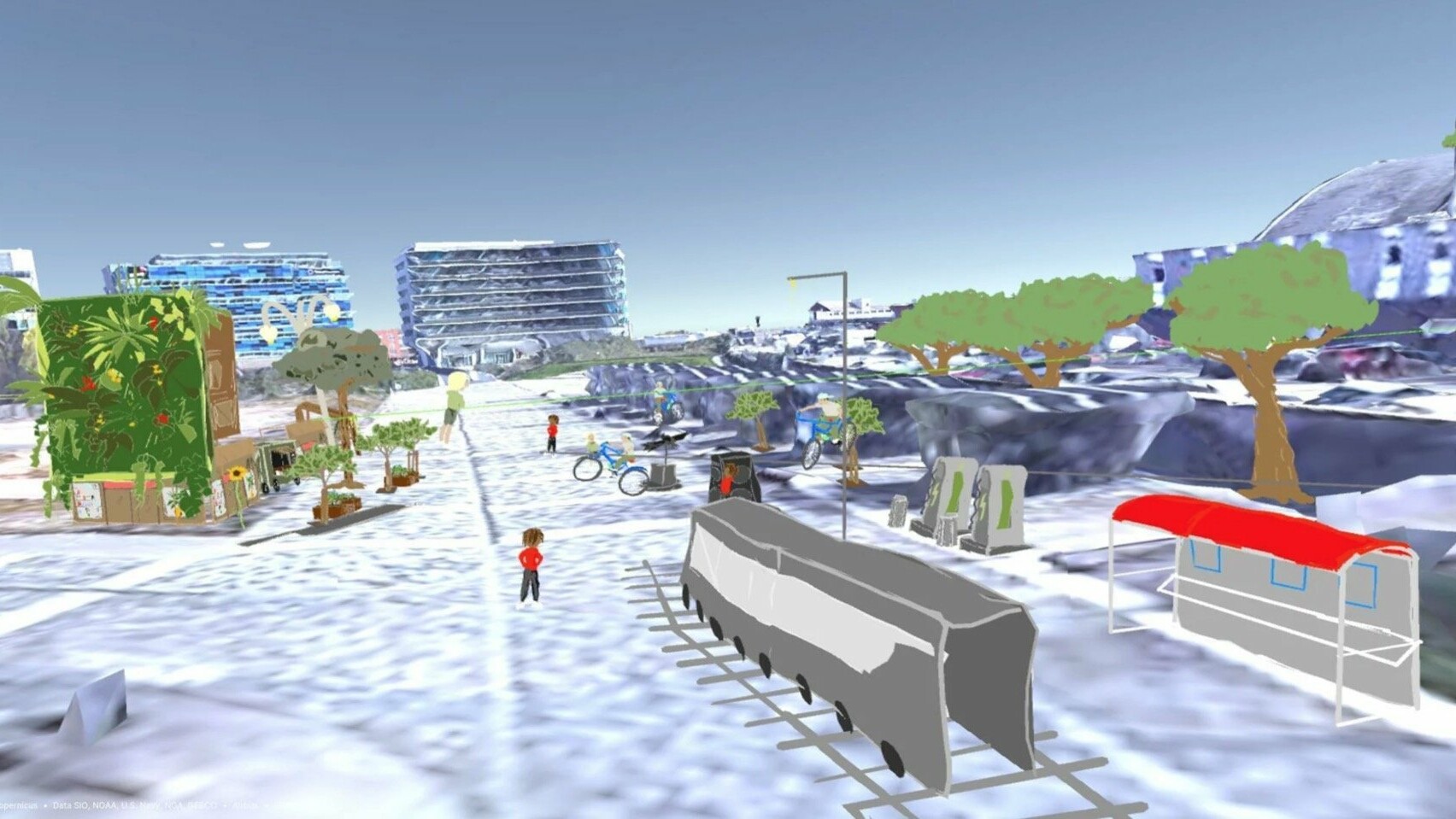 FPT snowscape, Future Places Toolkit, AR for urban planning, creative community collaboration, augmented reality planning