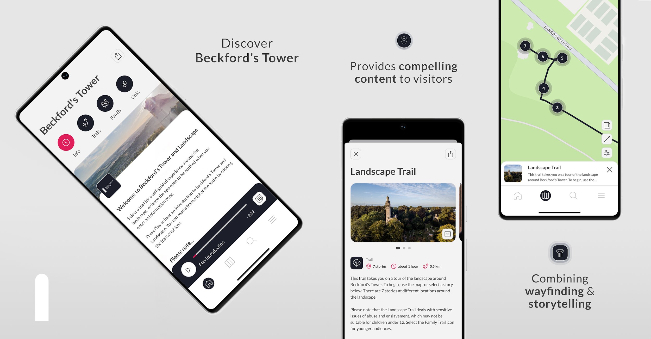 Beckford's Tower app, Beckford's Tower, AR for heritage, AR for museums, Zubr, AR trail, AR app, 3D scans, photogrammetry, 360 degrees, AR landmark labels