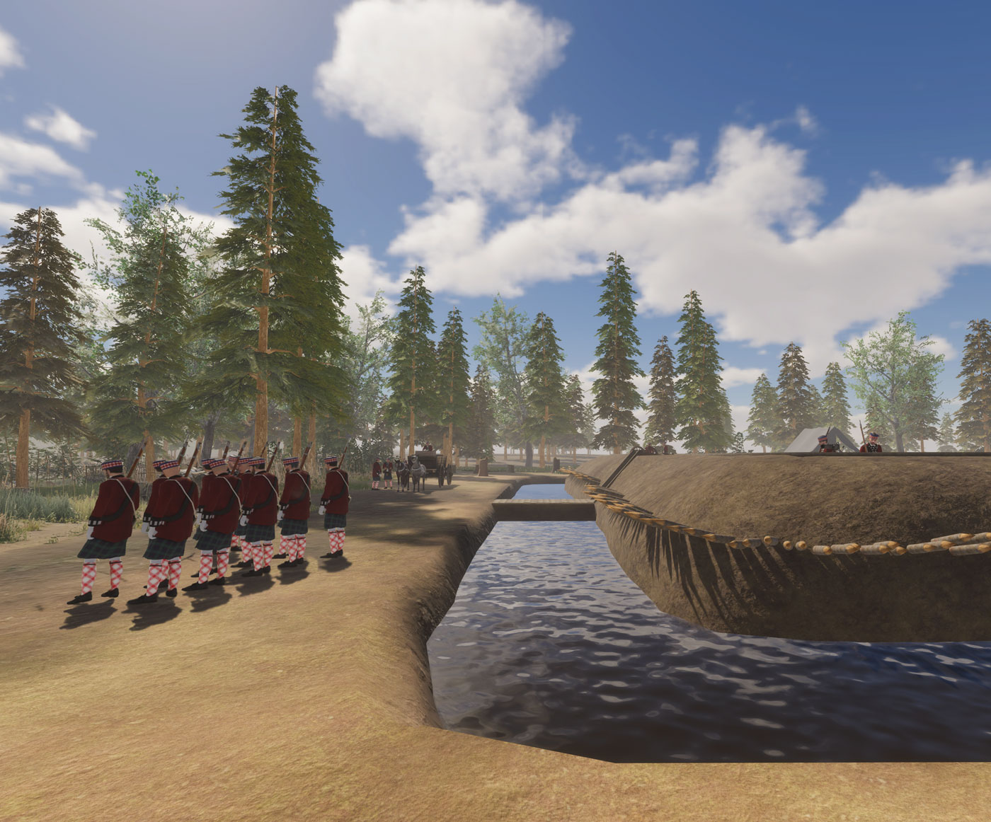 3d digital reconstruction ofFort Fair Lawn during the Rev War
