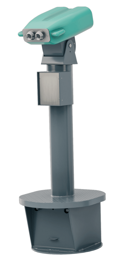Standing single unit AR and VR binoculars