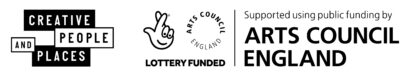 Logos of Creative People and Places and Arts Council England logo