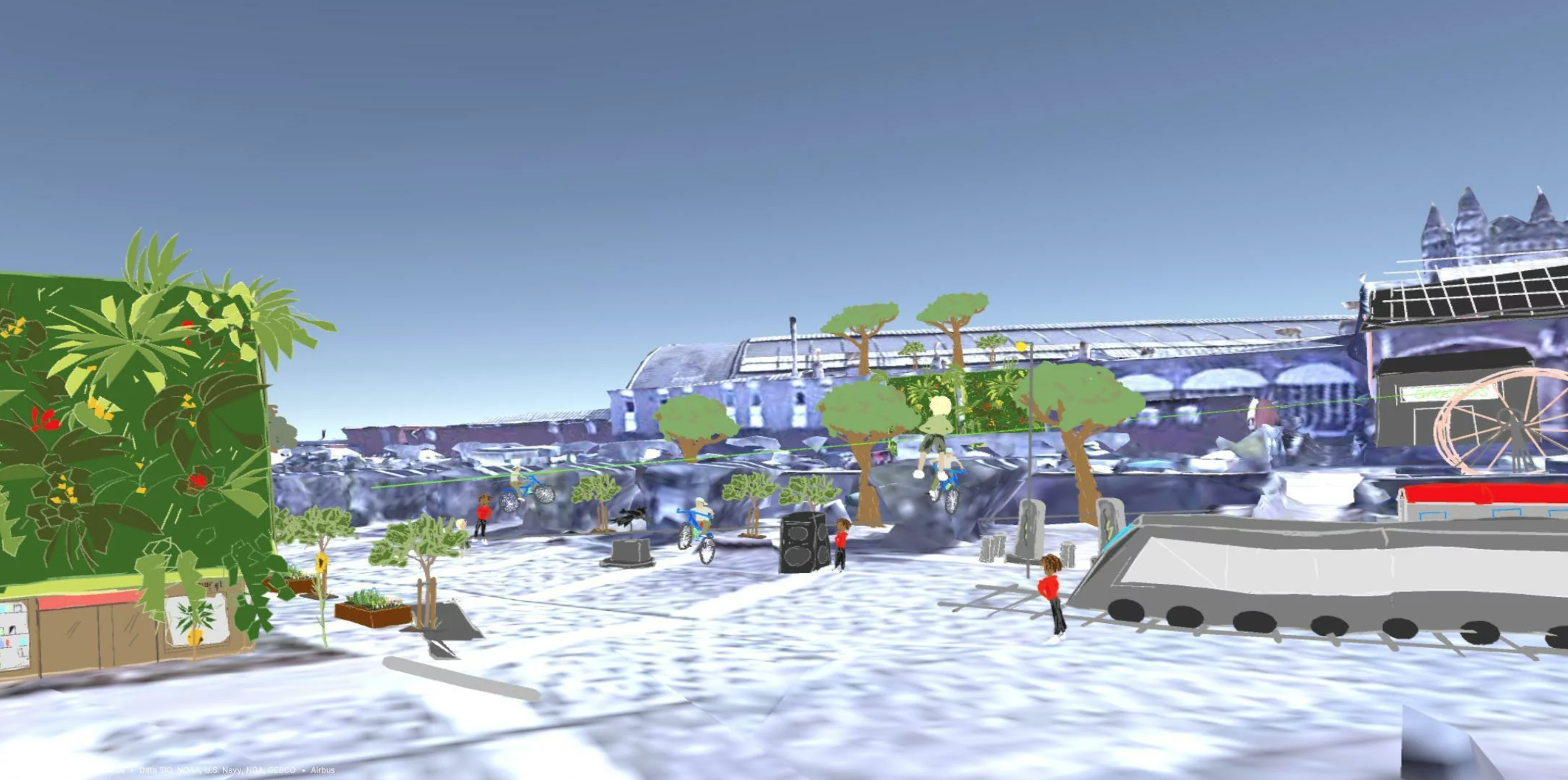 FPT snowscape, Future Places Toolkit, AR for urban planning, creative community collaboration, augmented reality planning