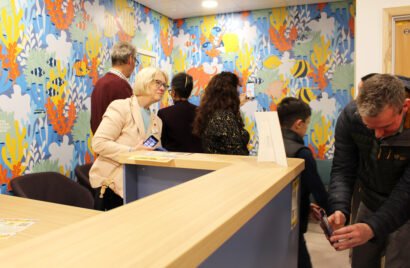 Bristol Children's Hospital Augmented Reality, Coral Reef AR filters at launch event