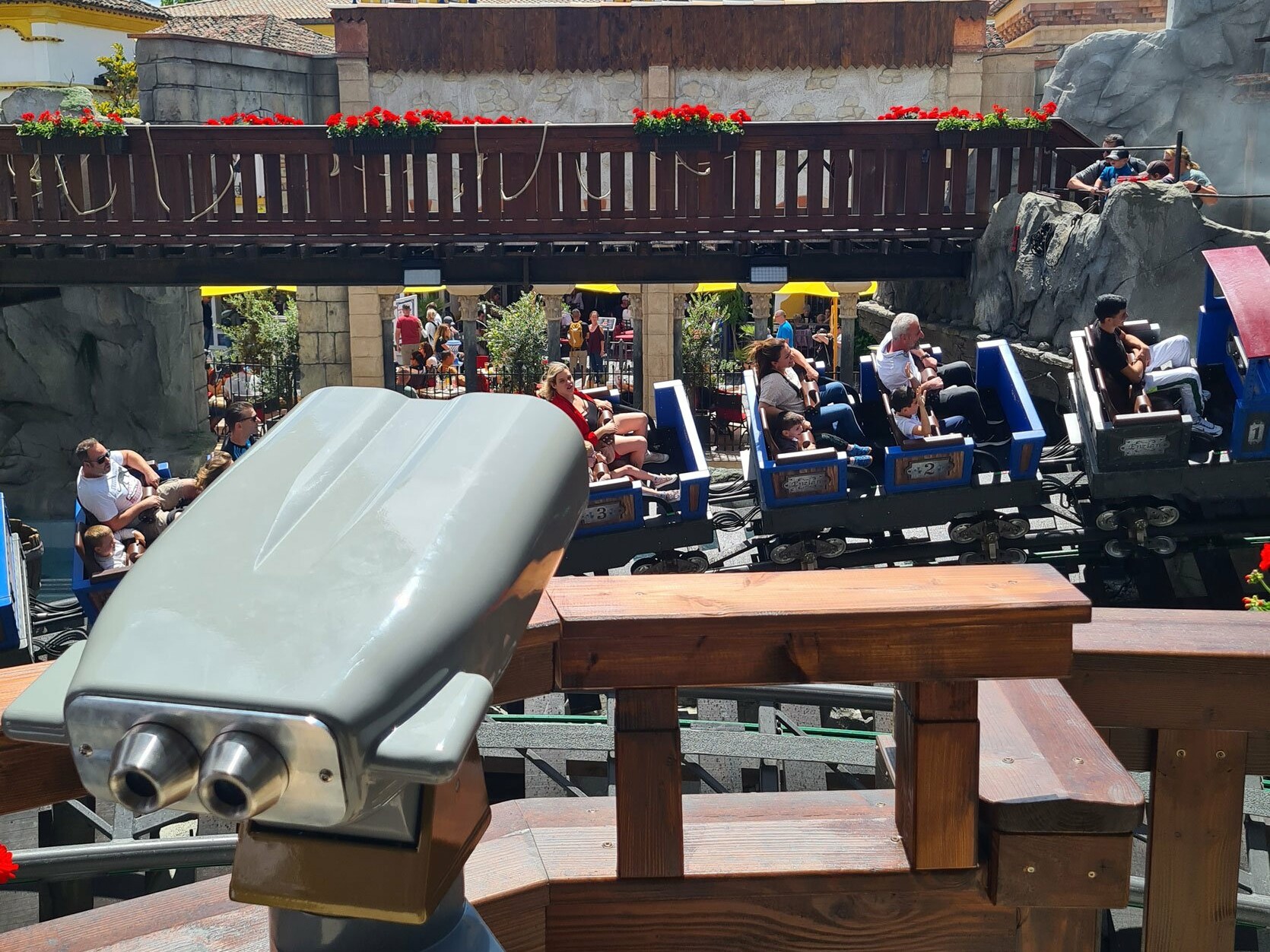 Europa Park theme park augmented reality binoculars