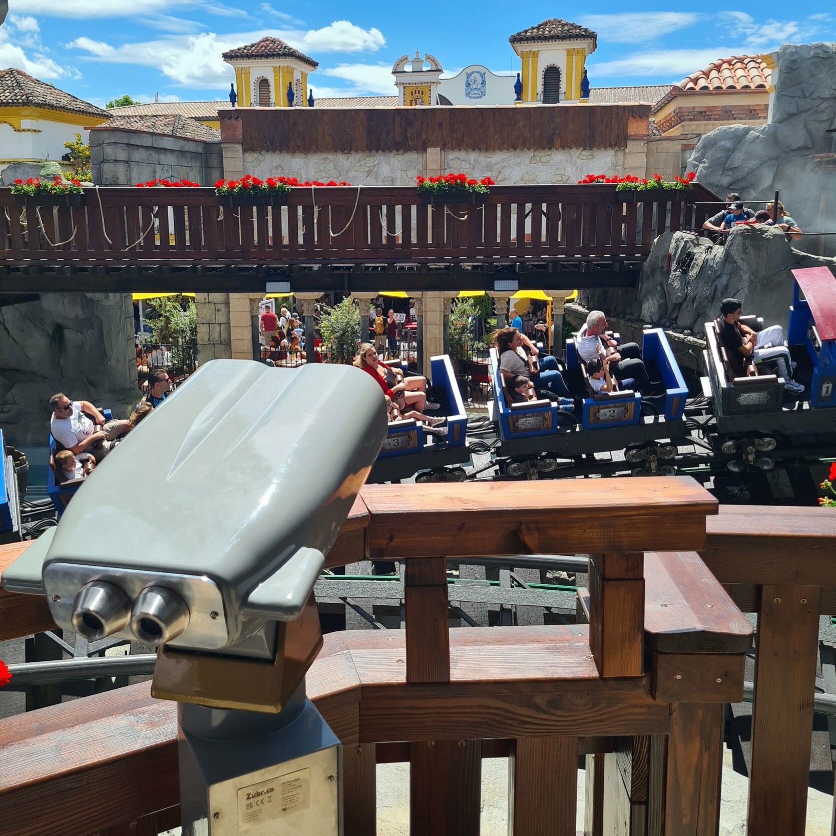 Europa Park theme park augmented reality binoculars