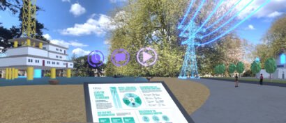 Augmented Reality overlay for Net Zero city project, AR and VR for climate change, Net Zero goals in AR, Infosys AR, sustainable immersive technology, AR for Climate, VR for Climate, Zubr