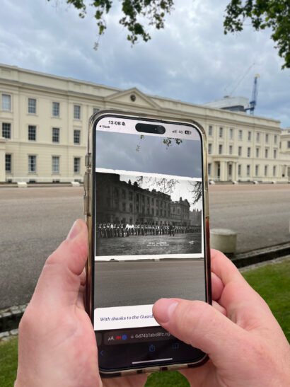 London Guards Museum AR Filter, London Heritage Quarter AR trail, augmented reality, AR for heritage, AR for arts and culture, windows to the past, AR trails, Zubr