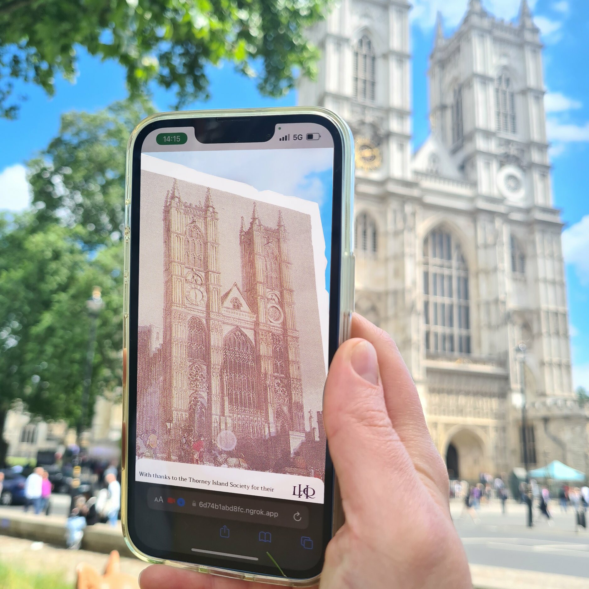 London AR Trail. Westminster Abbey AR Filter, London Heritage Quarter AR trail, augmented reality, AR for heritage, AR for arts and culture, windows to the past, AR trails, Zubr