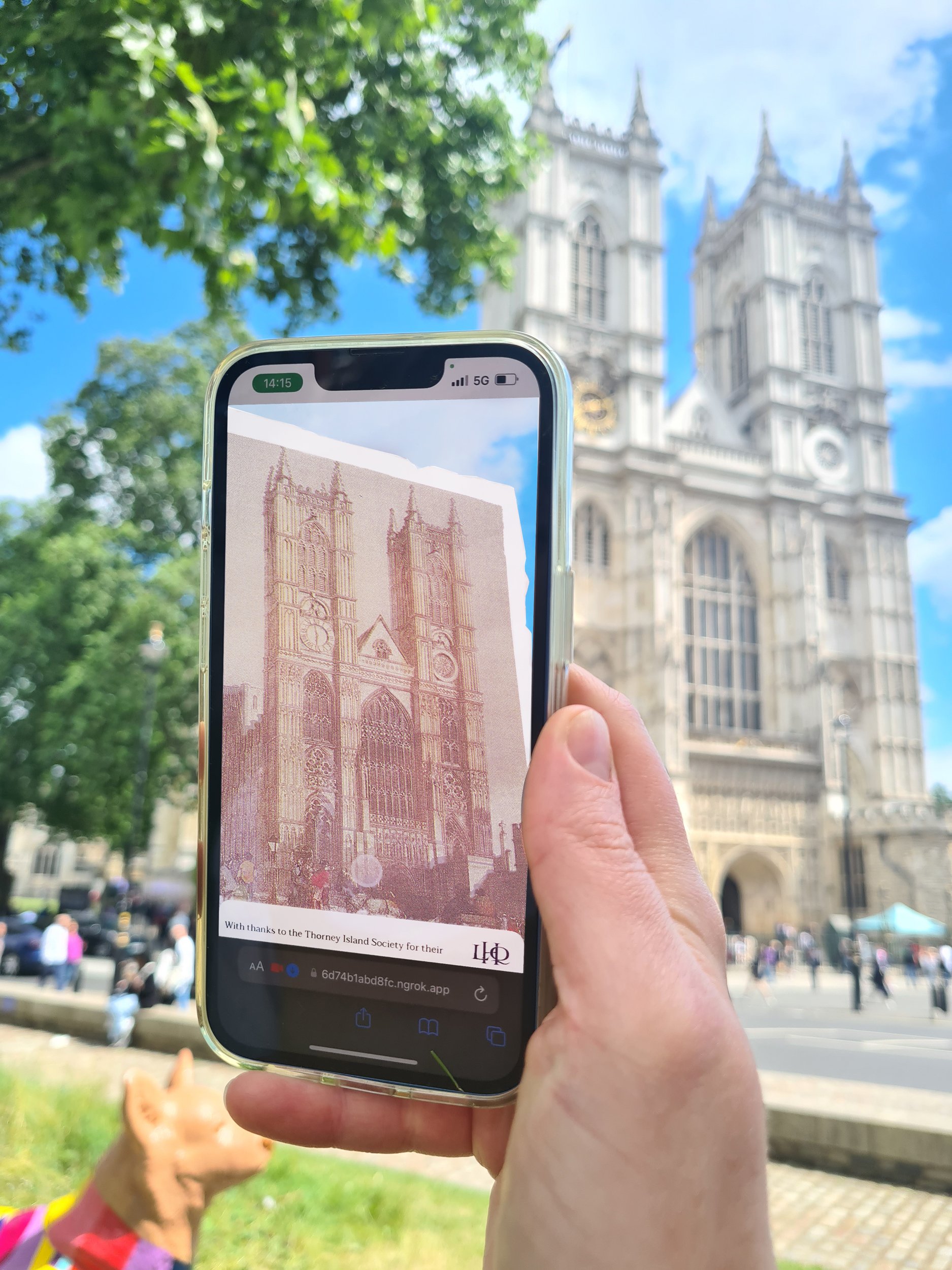 London AR Trail. Westminster Abbey AR Filter, London Heritage Quarter AR trail, augmented reality, AR for heritage, AR for arts and culture, windows to the past, AR trails, Zubr