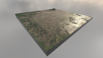 Flood AR terrain. Cornwall