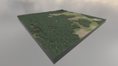 Flood AR terrain. Cornwall