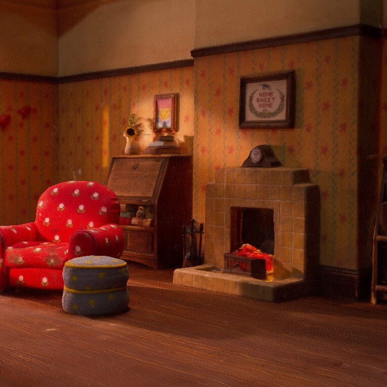 Wallace and Grommit Living room 3D Scan