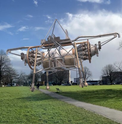 Augmented reality Flying Bedstead for Discover Ashfield app