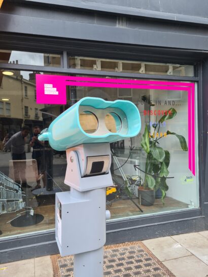 AR Binoculars in Bath. MyWorld Creative Tech Space Showcase collaboration