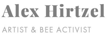Alex Hirtzel Artist and Bee Activist logo