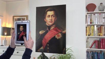 Portrait painting in Augmented Reality for the Benaki Museum AR app