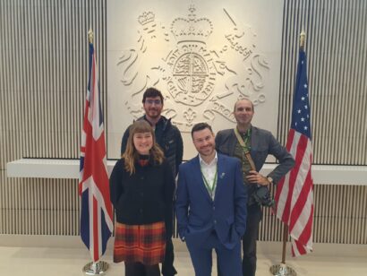 Zubr team members at the British Embassy In Washington DC
