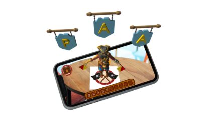 AR Trail pirate minigame for kids