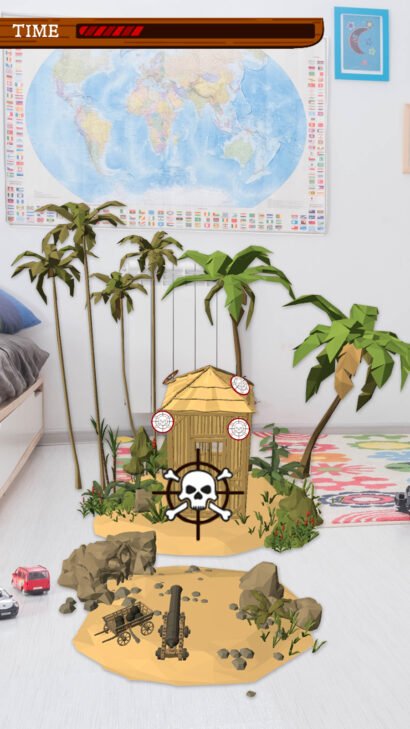 AR pirate minigame