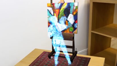 Sally Coulden. Abstracted. Augmented reality painting process capture