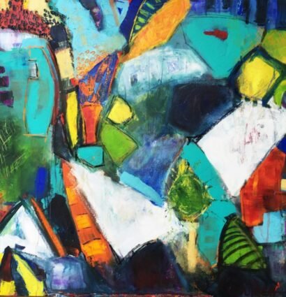 Abstracted. Augmented reality painting process capture by Sally Coulden