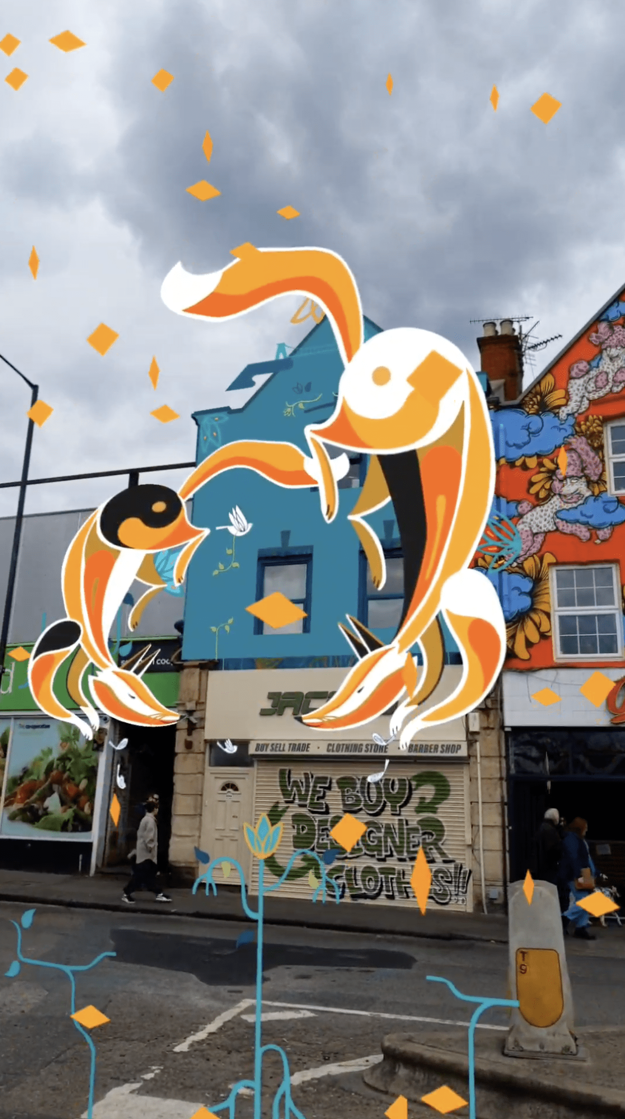 Upfest six sisters murals with Augmented reality