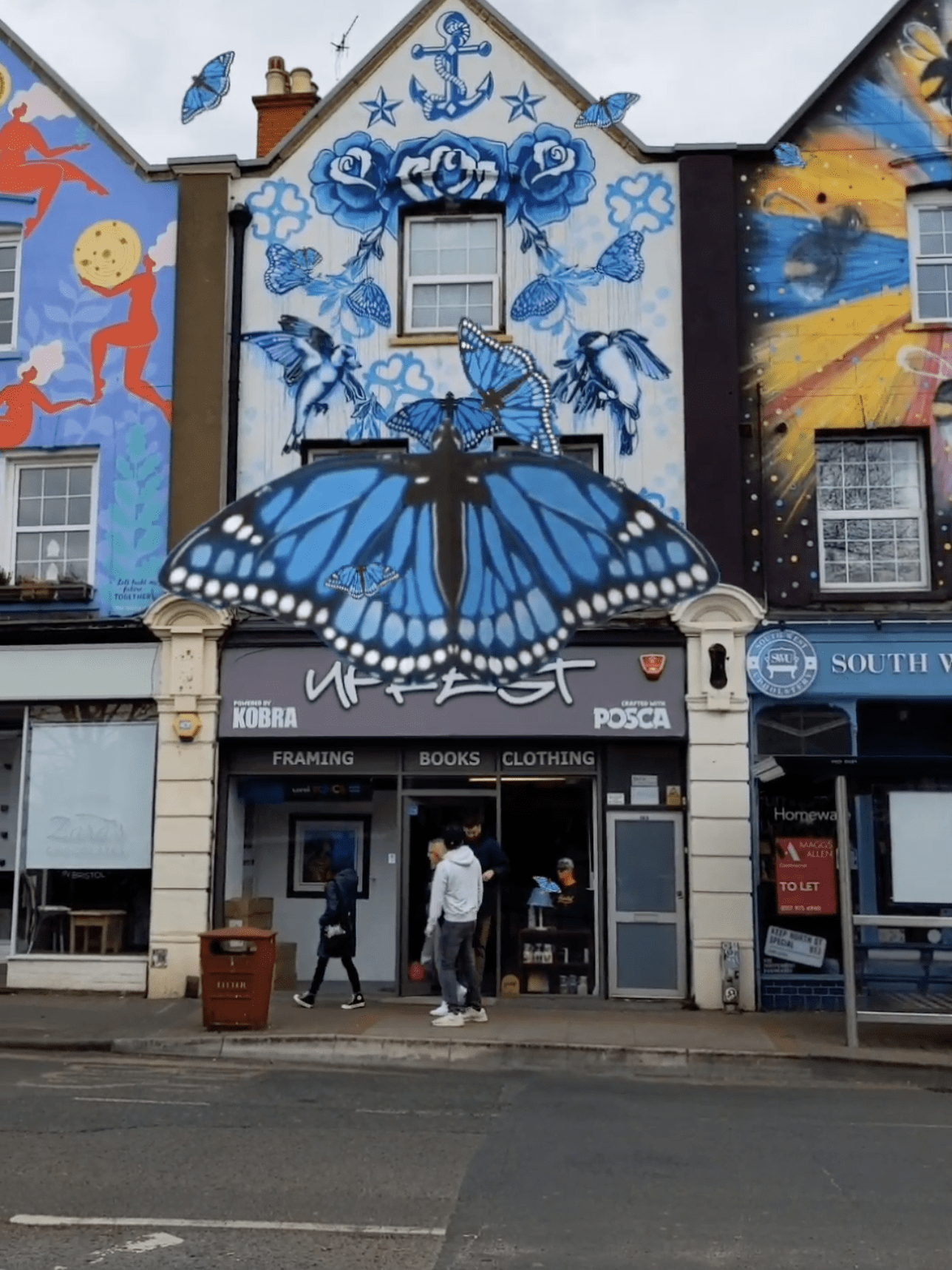 Augmented reality mural Six sisters. Upfest festival