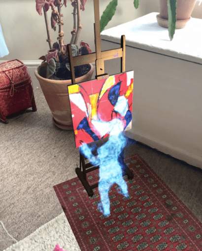 Sally Coulden: Abstracted. Hologram painter in Augmented reality. Painting process capture.