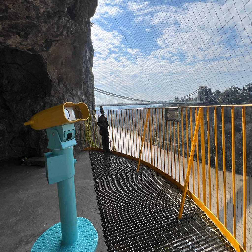 Augmented reality (AR) binoculars at Bristol Observatory Giant's Cave
