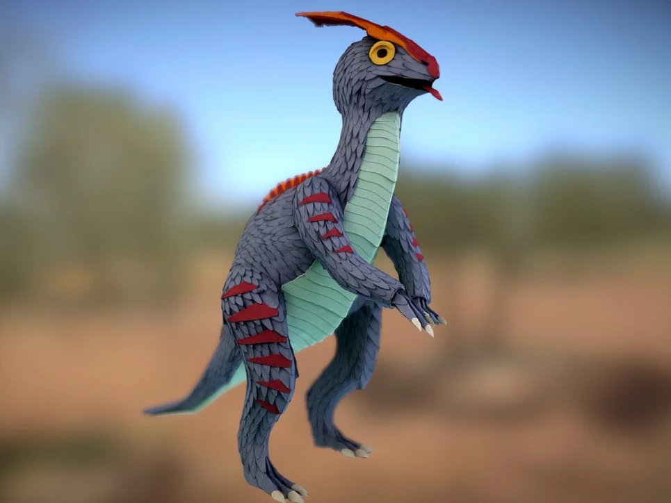 3D photogrammetry scan of dinosaur toy