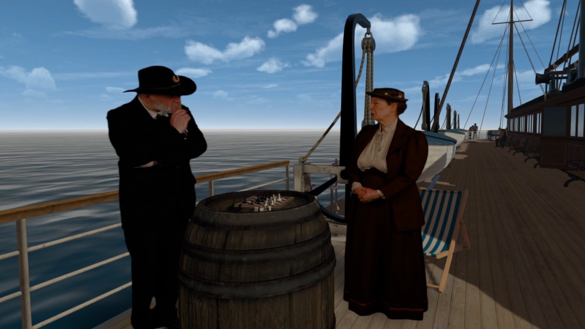 Characters from Afloat and Ashore VR experience