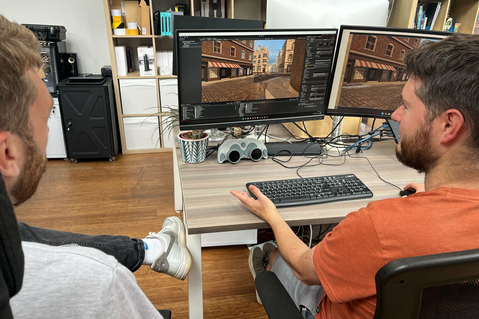 Zubr 3D modellers working on a environment for a Virtual reality project