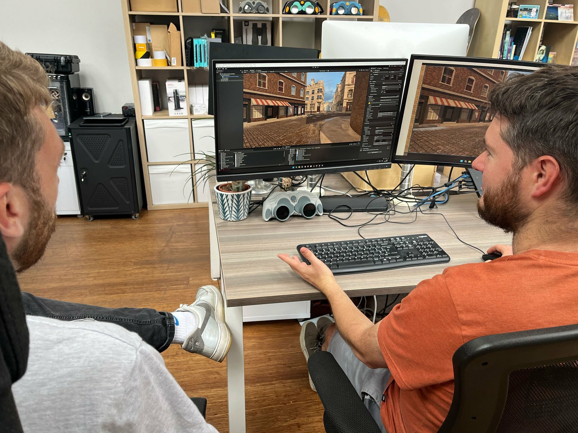 Zubr 3D modellers working on a environment for a Virtual reality project