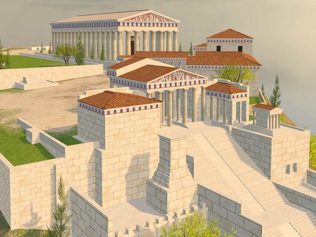 Acropolis AR. Reconstruction of the Acropolis site for Augmented reality app