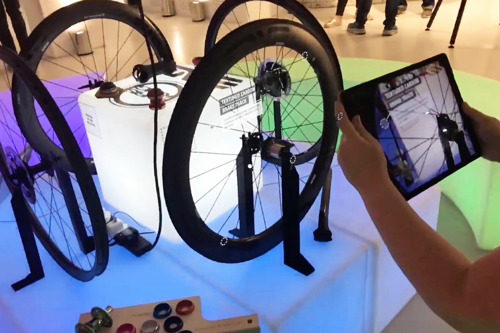Augmented reality (AR) windows for Saddleback at Rouleur Live