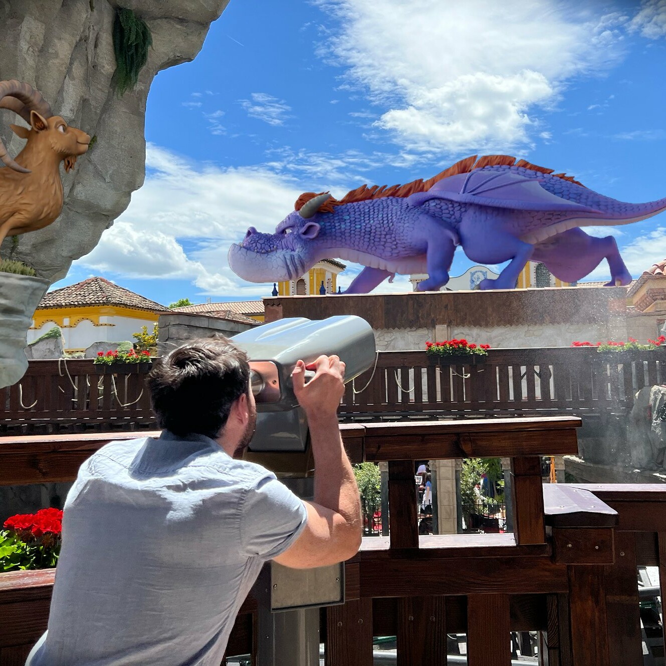 Mixed Reality (MR) binoculars experience for Europa Park, theme Park in Germany