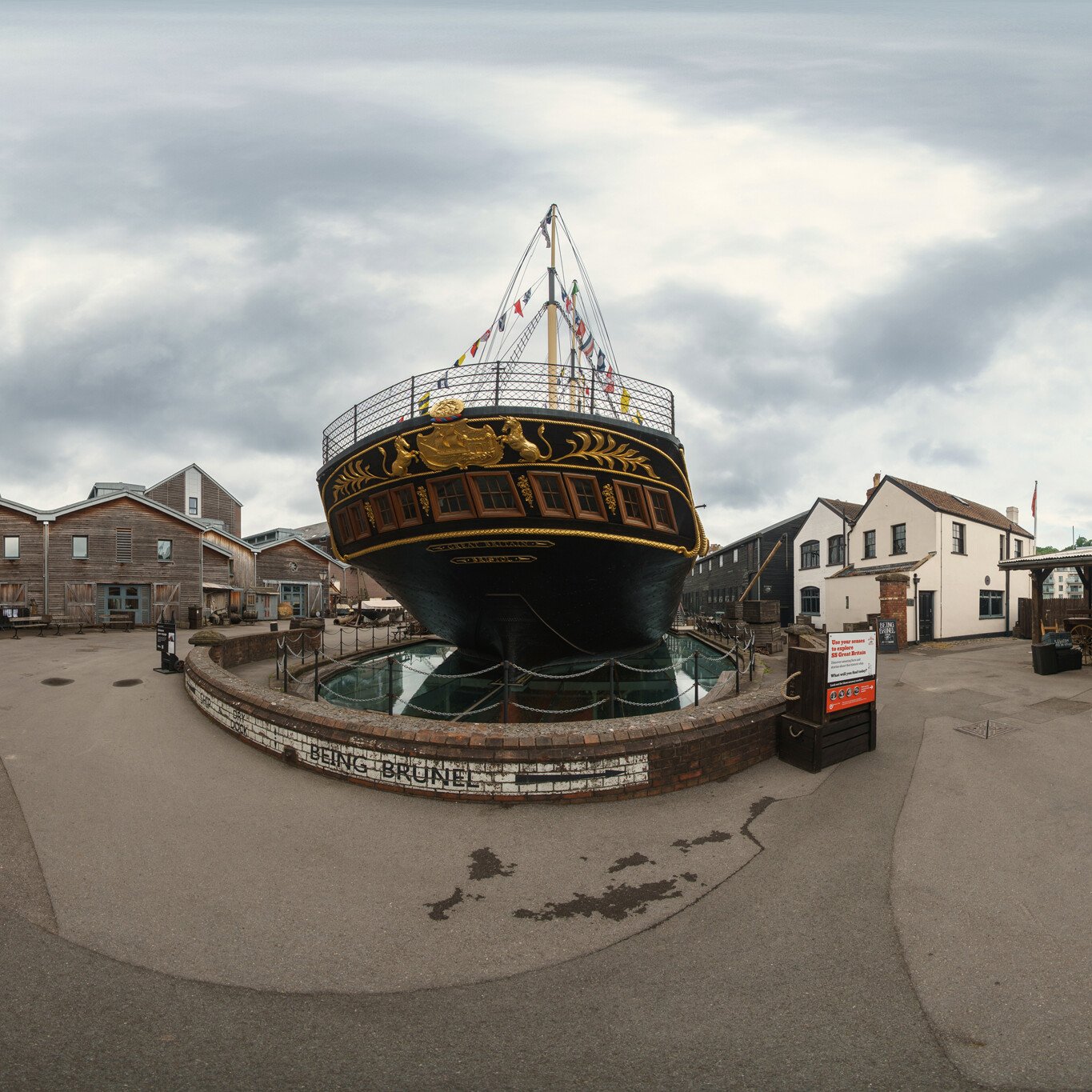 Brunel’s SS Great Britain stereoscopic image