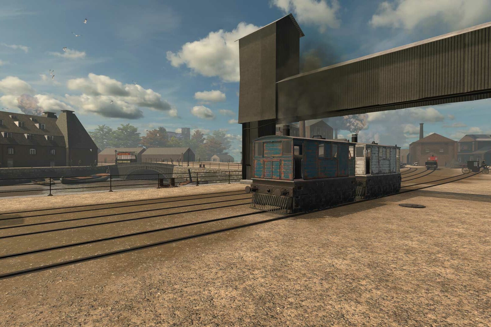 3d digital model of Docks in Victorian-era Ipswich for Virtual reality binoculars