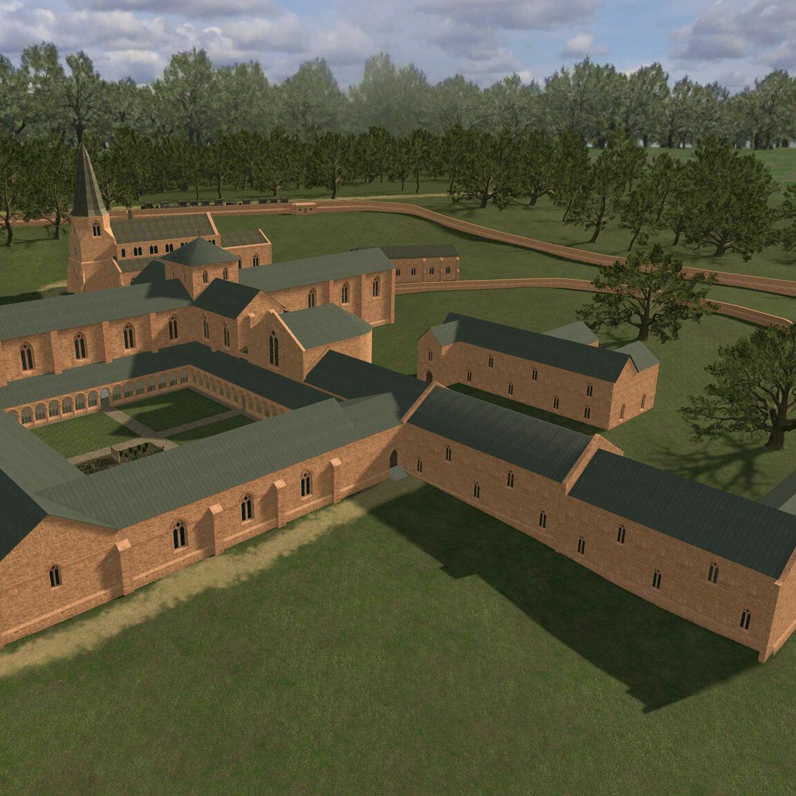 Kenilworth Abbey 3D digital model for Augmented Reality (AR) app Kenilworth Revealed