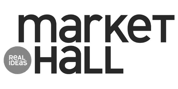 Market Hall Plymouth logo- Real ideas. Bill's attic dome projection