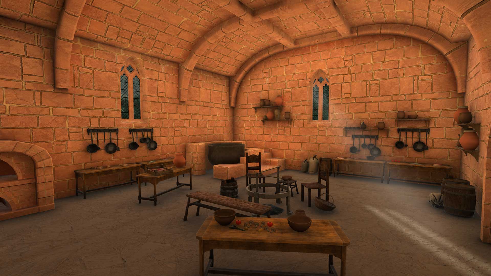 3D reconstruction of St Mary's Abbey Market kitchen