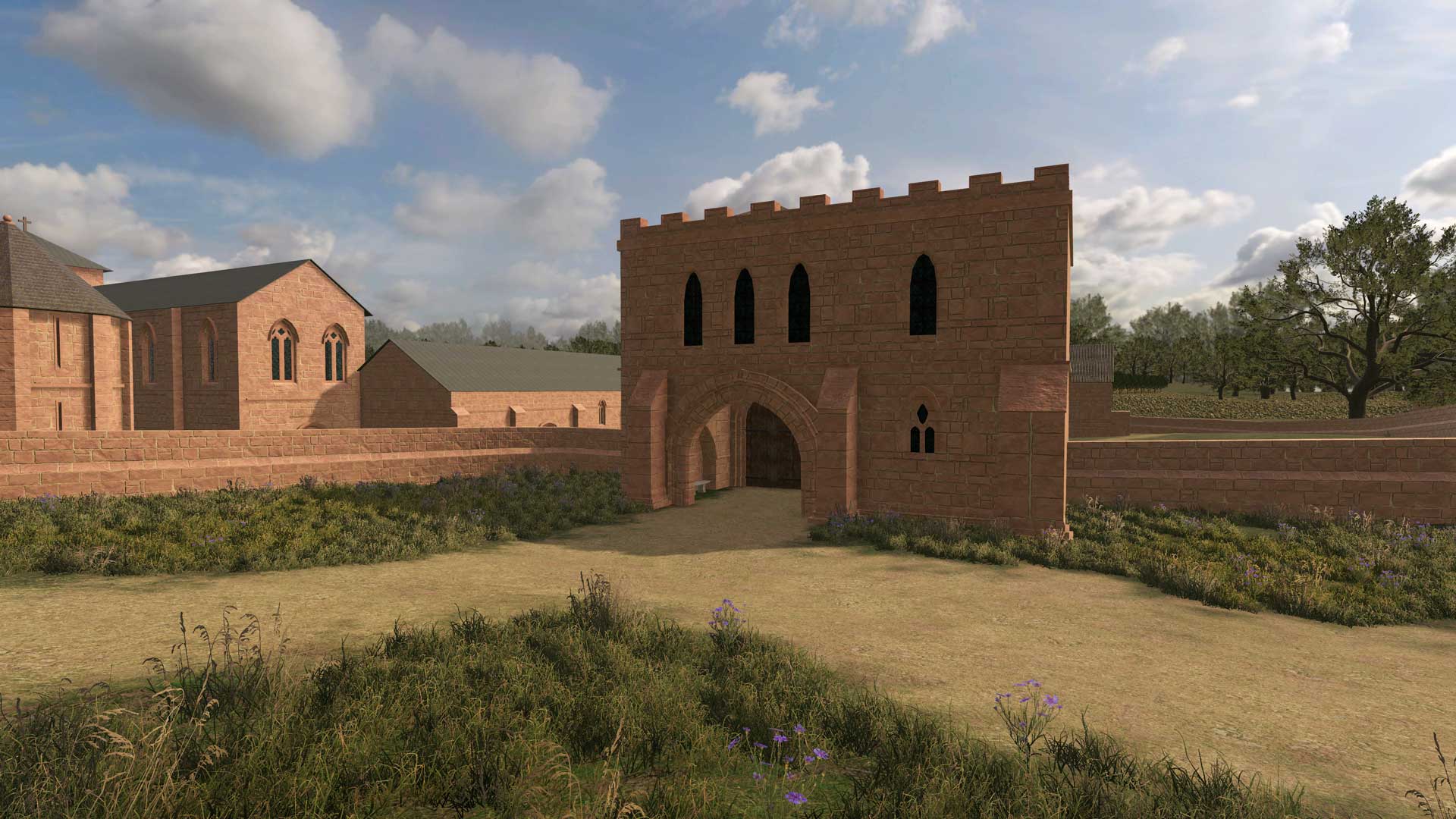 3D reconstruction of St Mary's Abbey